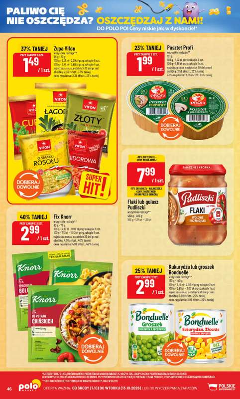 POLOmarket - gazetka promocyjna Gazetka od środy 07.10 do wtorku 13.10 - strona 46