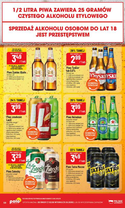 POLOmarket - gazetka promocyjna Gazetka od środy 07.10 do wtorku 13.10 - strona 58