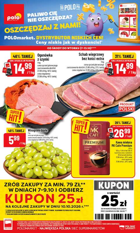 POLOmarket - gazetka promocyjna Gazetka od środy 07.10 do wtorku 13.10