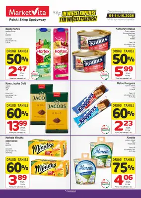 Marketvita - gazetka promocyjna Wielosztuki od wtorku 06.10 do środy 14.10