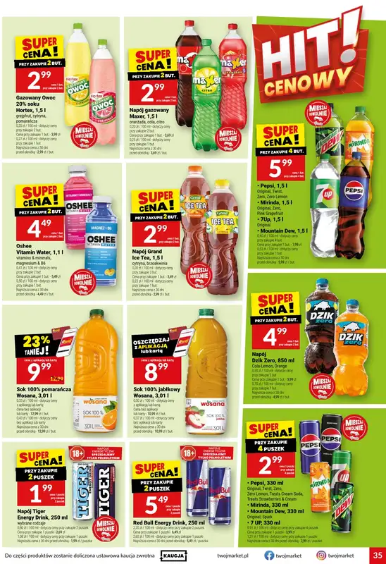 Twój Market - gazetka promocyjna Gazetka od środy 07.10 do wtorku 13.10 - strona 35