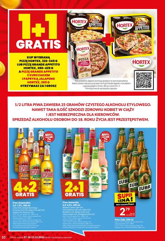 Twój Market - gazetka promocyjna Gazetka od środy 07.10 do wtorku 13.10 - strona 10