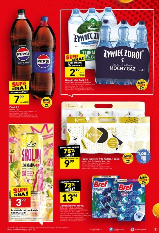 Twój Market - gazetka promocyjna Gazetka od środy 07.10 do wtorku 13.10 - strona 9