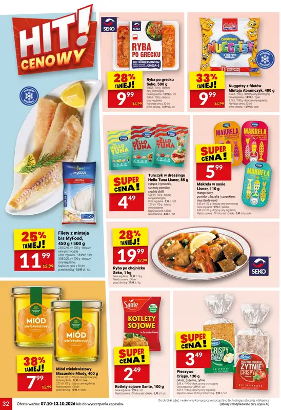 Twój Market - gazetka promocyjna Gazetka od środy 07.10 do wtorku 13.10 - strona 32