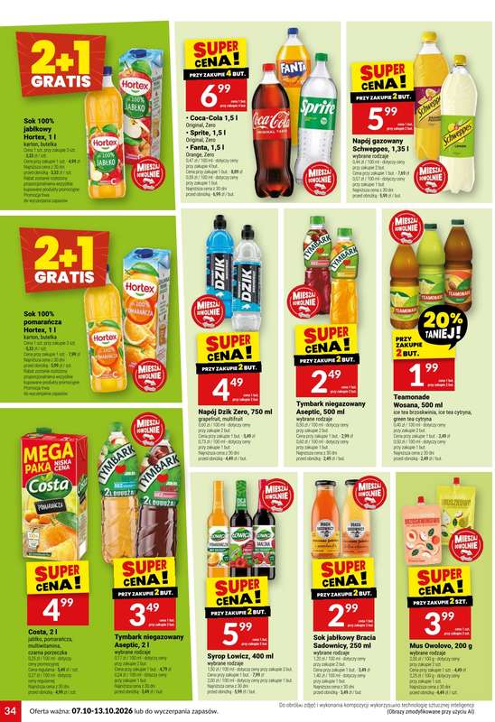 Twój Market - gazetka promocyjna Gazetka od środy 07.10 do wtorku 13.10 - strona 34