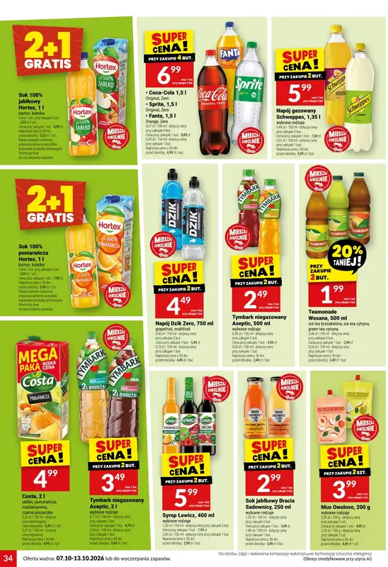 Twój Market - gazetka promocyjna Gazetka od środy 07.10 do wtorku 13.10 - strona 34
