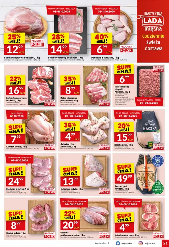 Twój Market - gazetka promocyjna Gazetka od środy 07.10 do wtorku 13.10 - strona 21