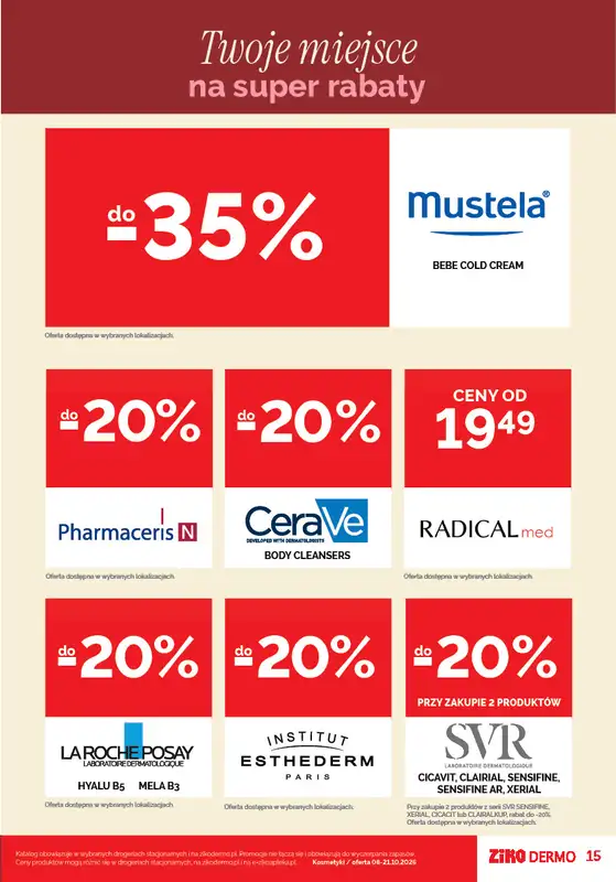 Ziko Dermo - gazetka promocyjna Gazetka od czwartku 08.10 do środy 21.10 - strona 15