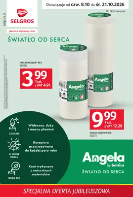 Selgros - gazetka promocyjna Specjalna oferta jubileuszowa od czwartku 08.10 do środy 21.10
