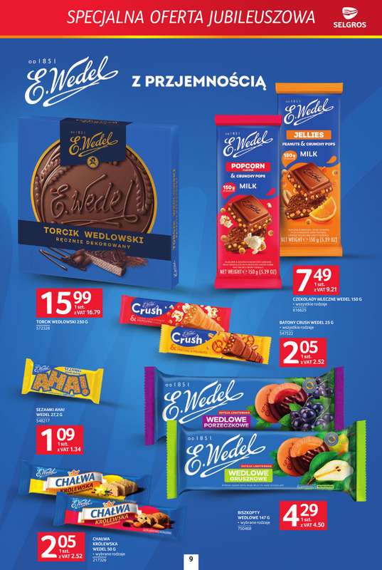 Selgros - gazetka promocyjna Specjalna oferta jubileuszowa od czwartku 08.10 do środy 21.10 - strona 9