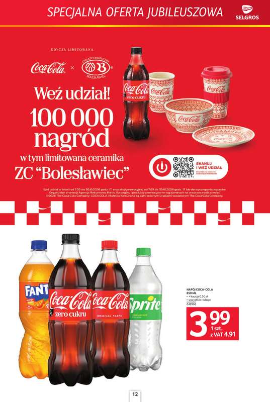 Selgros - gazetka promocyjna Specjalna oferta jubileuszowa od czwartku 08.10 do środy 21.10 - strona 12