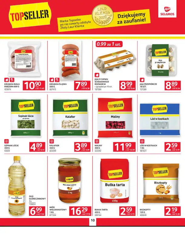 Selgros - gazetka promocyjna Oferta spożywcza od czwartku 08.10 do środy 21.10 - strona 10