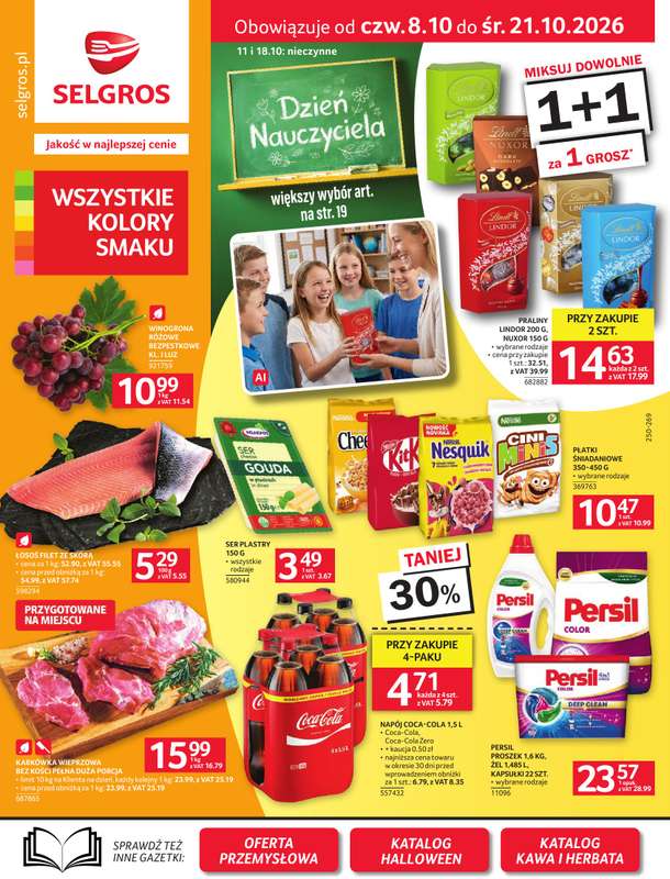 Selgros - gazetka promocyjna Oferta spożywcza od czwartku 08.10 do środy 21.10