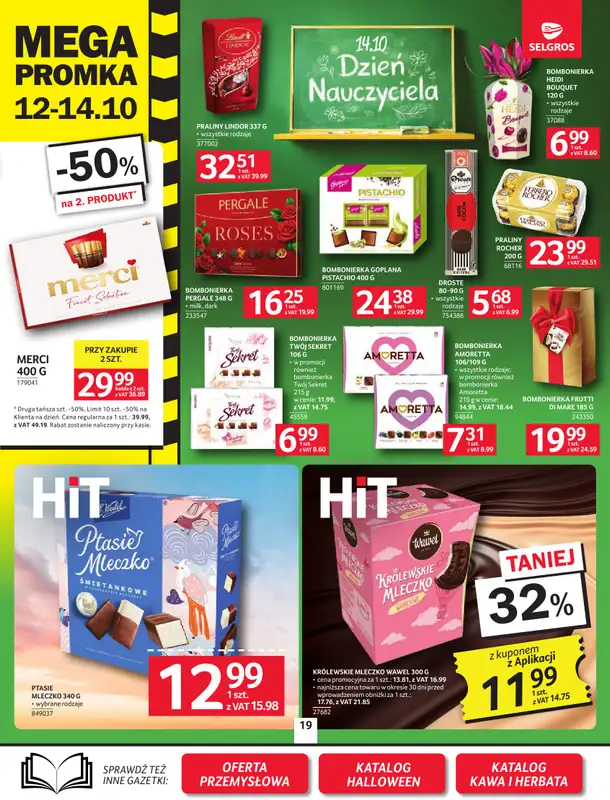 Selgros - gazetka promocyjna Oferta spożywcza od czwartku 08.10 do środy 21.10 - strona 19