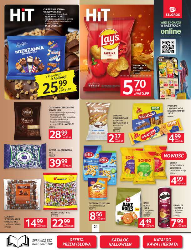 Selgros - gazetka promocyjna Oferta spożywcza od czwartku 08.10 do środy 21.10 - strona 21