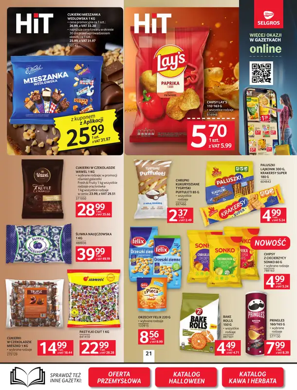 Selgros - gazetka promocyjna Oferta spożywcza od czwartku 08.10 do środy 21.10 - strona 21