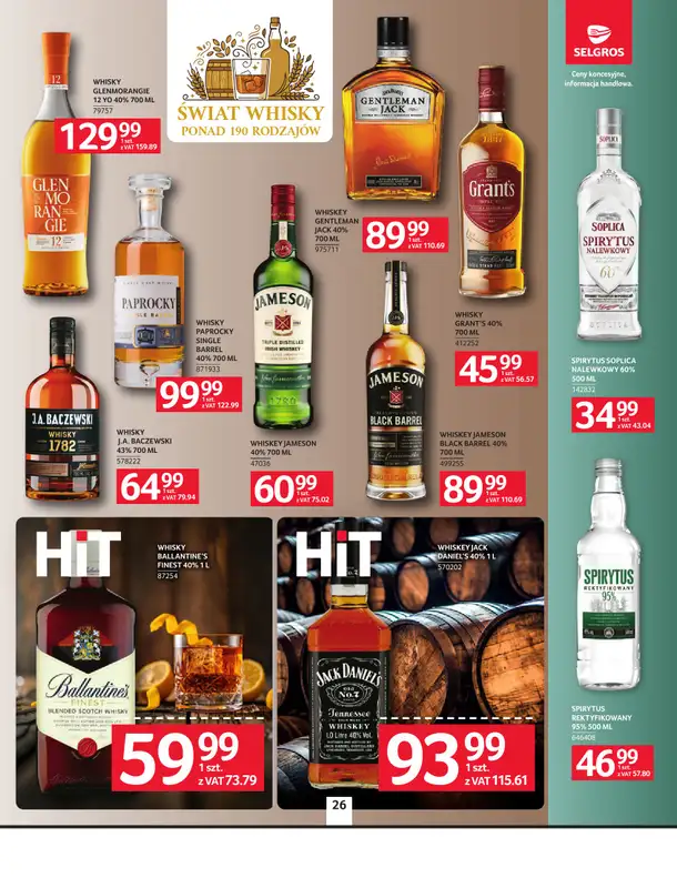Selgros - gazetka promocyjna Oferta spożywcza od czwartku 08.10 do środy 21.10 - strona 26