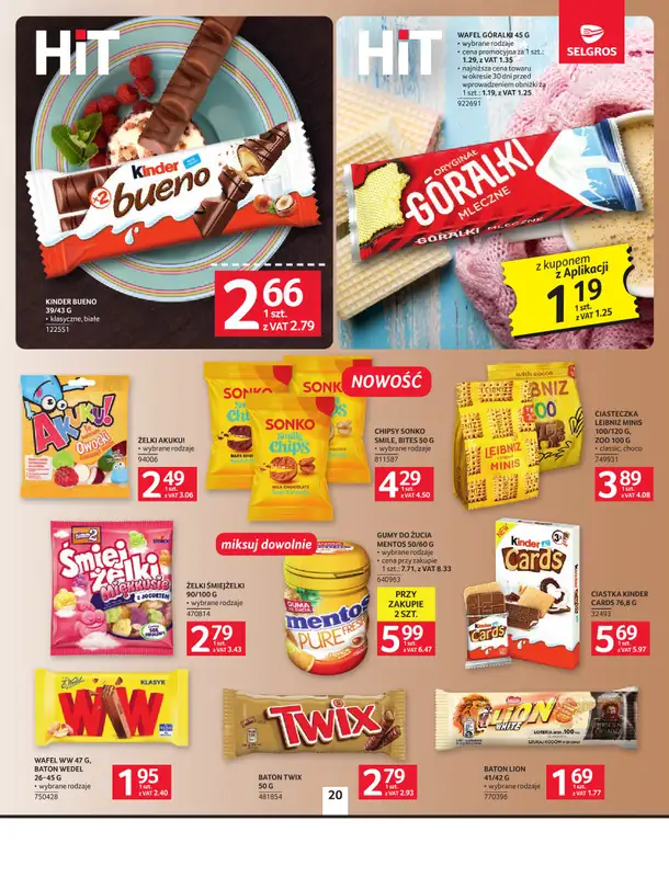 Selgros - gazetka promocyjna Oferta spożywcza od czwartku 08.10 do środy 21.10 - strona 20