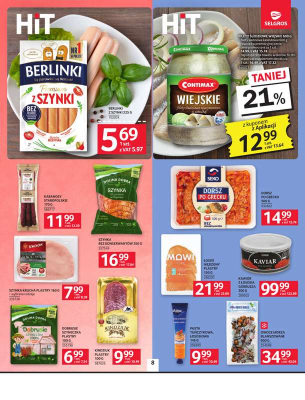 Selgros - gazetka promocyjna Oferta spożywcza od czwartku 08.10 do środy 21.10 - strona 8
