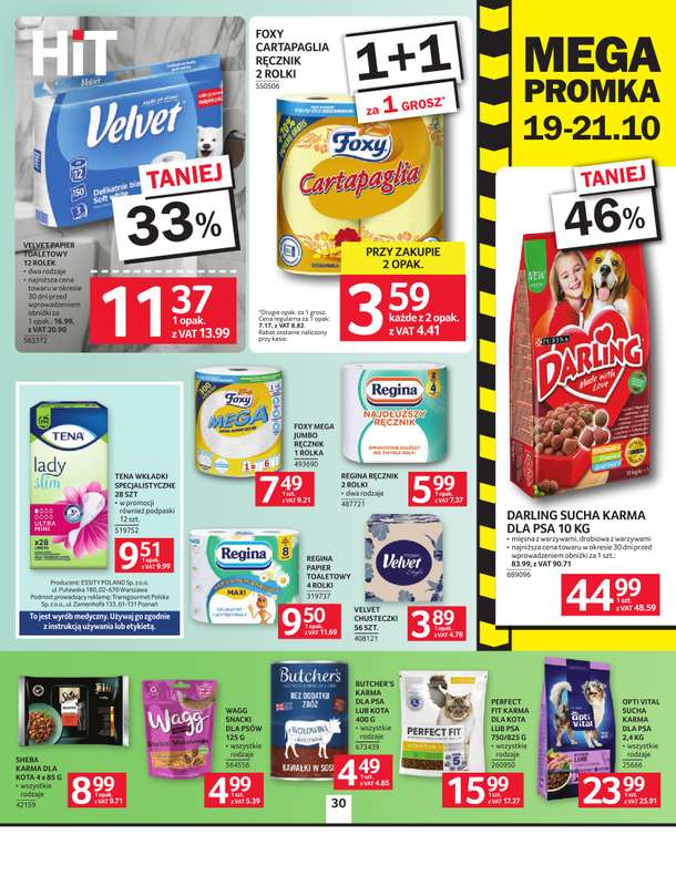 Selgros - gazetka promocyjna Oferta spożywcza od czwartku 08.10 do środy 21.10 - strona 30