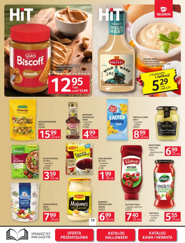 Selgros - gazetka promocyjna Oferta spożywcza od czwartku 08.10 do środy 21.10 - strona 15