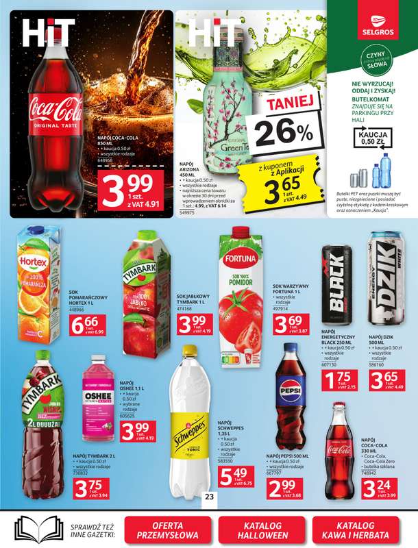 Selgros - gazetka promocyjna Oferta spożywcza od czwartku 08.10 do środy 21.10 - strona 23
