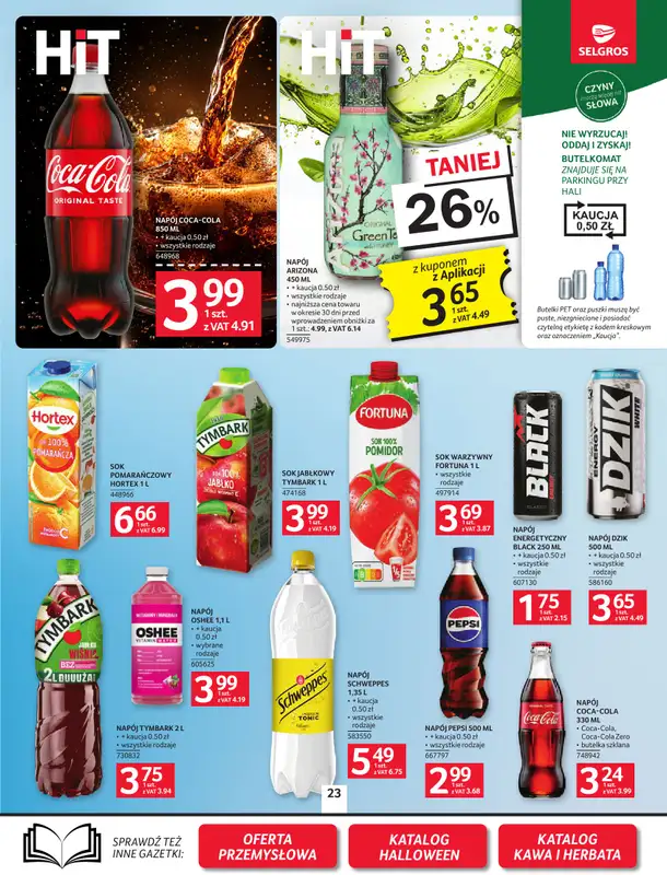 Selgros - gazetka promocyjna Oferta spożywcza od czwartku 08.10 do środy 21.10 - strona 23