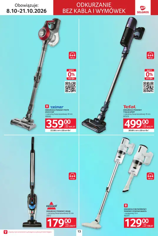 Selgros - gazetka promocyjna Katalog Elektro od czwartku 08.10 do środy 21.10 - strona 13