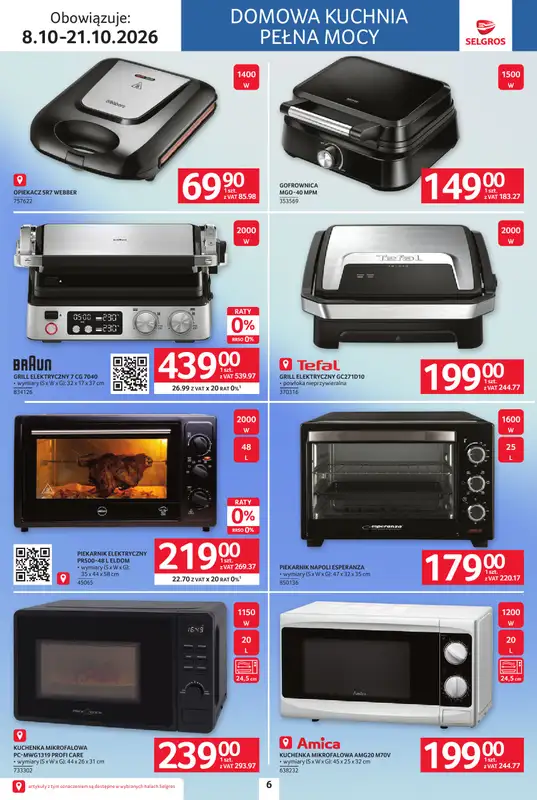 Selgros - gazetka promocyjna Katalog Elektro od czwartku 08.10 do środy 21.10 - strona 6