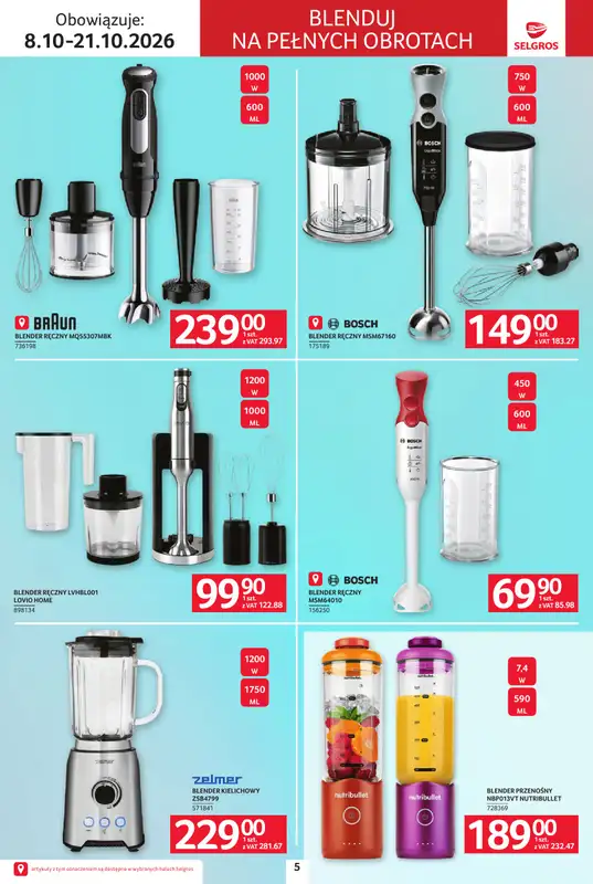 Selgros - gazetka promocyjna Katalog Elektro od czwartku 08.10 do środy 21.10 - strona 5