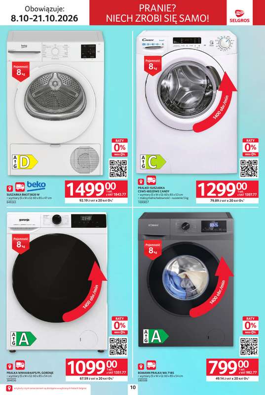 Selgros - gazetka promocyjna Katalog Elektro od czwartku 08.10 do środy 21.10 - strona 10