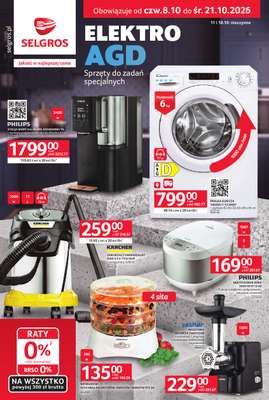 Selgros - gazetka promocyjna Katalog Elektro od czwartku 08.10 do środy 21.10