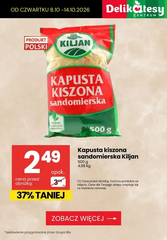 Delikatesy Centrum - gazetka promocyjna Najlepsze promocje do -53% od czwartku 08.10 do środy 14.10 - strona 6