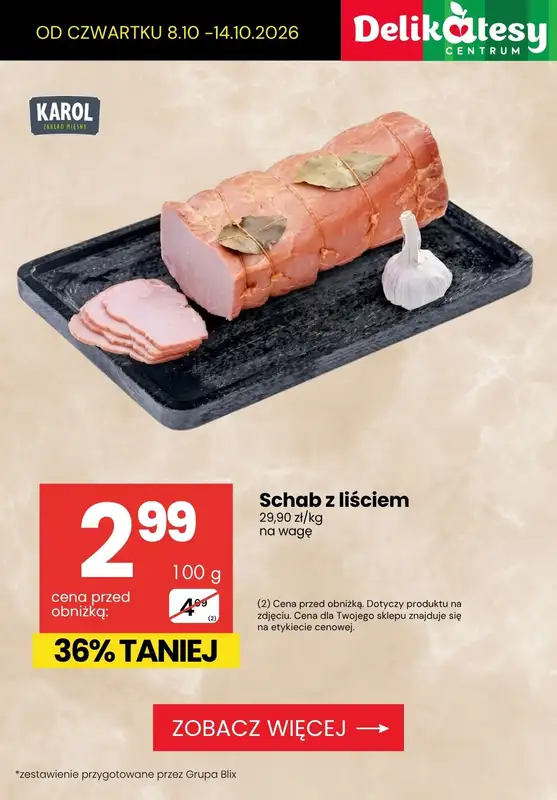 Delikatesy Centrum - gazetka promocyjna Najlepsze promocje do -53% od czwartku 08.10 do środy 14.10 - strona 7