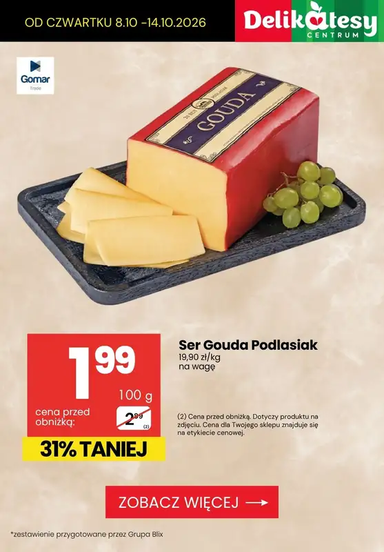 Delikatesy Centrum - gazetka promocyjna Najlepsze promocje do -53% od czwartku 08.10 do środy 14.10 - strona 9