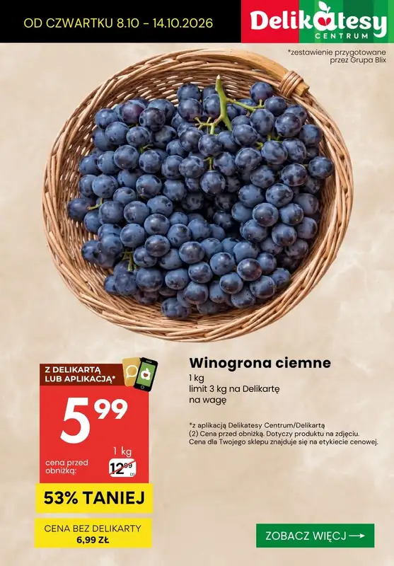 Delikatesy Centrum - gazetka promocyjna Najlepsze promocje do -53% od czwartku 08.10 do środy 14.10 - strona 2