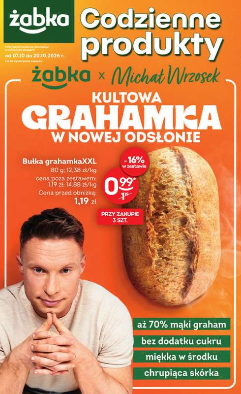 Żabka - gazetka promocyjna Gazetka Spożywcza od środy 07.10 do wtorku 20.10