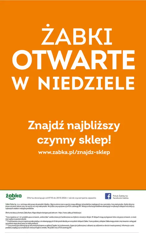 Żabka - gazetka promocyjna Gazetka Spożywcza od środy 07.10 do wtorku 20.10 - strona 20