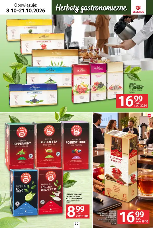 Selgros - gazetka promocyjna Katalog kawa herbata od czwartku 08.10 do środy 21.10 - strona 30