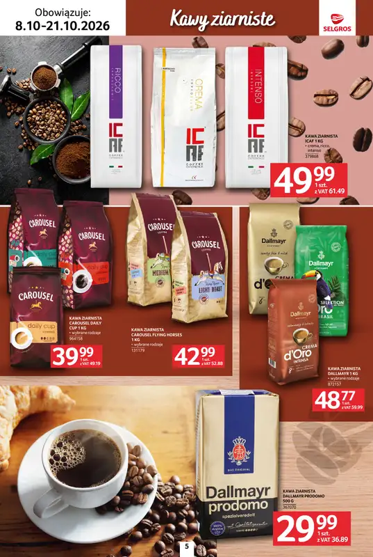 Selgros - gazetka promocyjna Katalog kawa herbata od czwartku 08.10 do środy 21.10 - strona 5