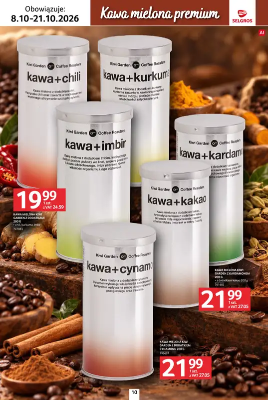 Selgros - gazetka promocyjna Katalog kawa herbata od czwartku 08.10 do środy 21.10 - strona 10