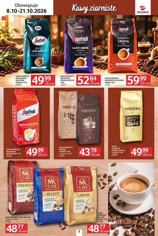 Selgros - gazetka promocyjna Katalog kawa herbata od czwartku 08.10 do środy 21.10 - strona 3