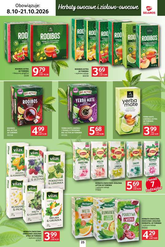 Selgros - gazetka promocyjna Katalog kawa herbata od czwartku 08.10 do środy 21.10 - strona 25