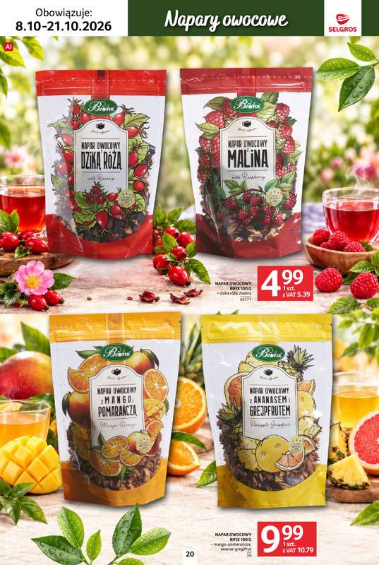 Selgros - gazetka promocyjna Katalog kawa herbata od czwartku 08.10 do środy 21.10 - strona 20