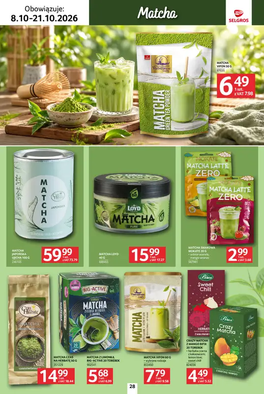 Selgros - gazetka promocyjna Katalog kawa herbata od czwartku 08.10 do środy 21.10 - strona 28