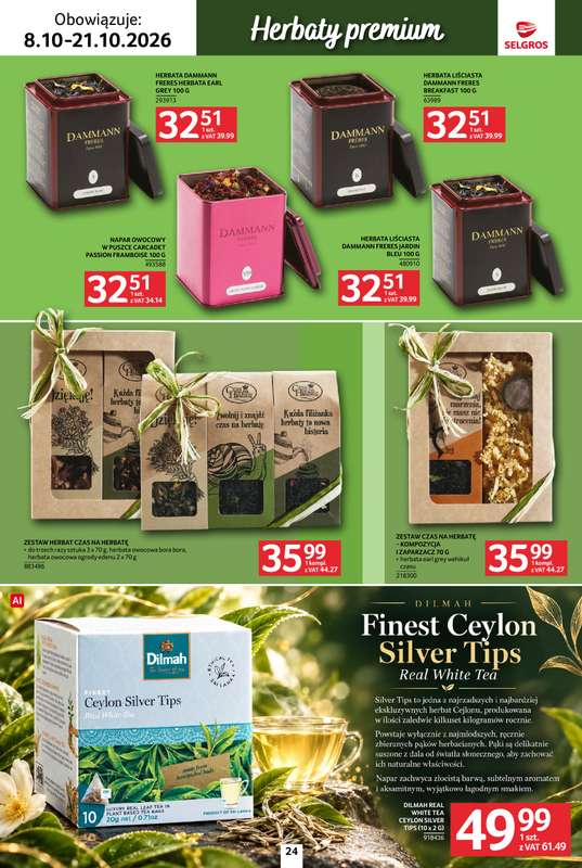 Selgros - gazetka promocyjna Katalog kawa herbata od czwartku 08.10 do środy 21.10 - strona 24