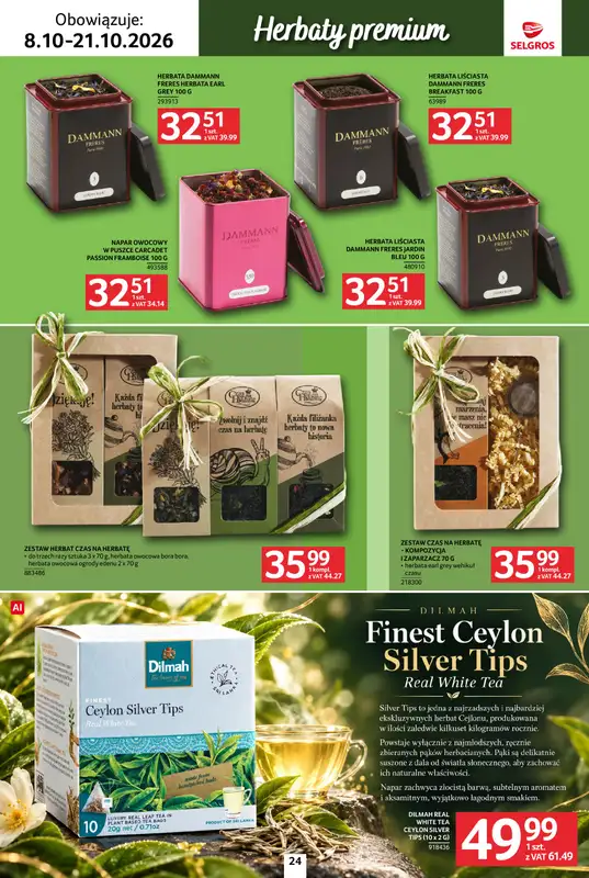 Selgros - gazetka promocyjna Katalog kawa herbata od czwartku 08.10 do środy 21.10 - strona 24