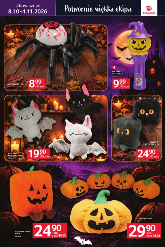 Selgros - gazetka promocyjna Katalog Halloween od czwartku 08.10 do środy 04.11 - strona 9