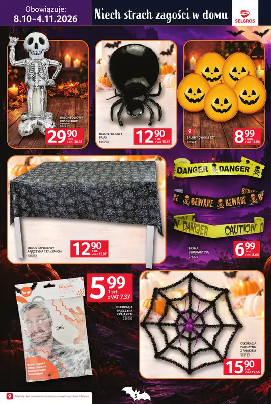 Selgros - gazetka promocyjna Katalog Halloween od czwartku 08.10 do środy 04.11 - strona 5