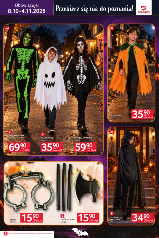 Selgros - gazetka promocyjna Katalog Halloween od czwartku 08.10 do środy 04.11 - strona 6